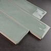 KE-JAS KEZMA - Green Handmade Ceramic Wall Tile 3 in.