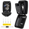 Kizaten Wall Mounted Key Safe, Key Lock Box with Resettable