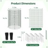 36 Pack Plant Protective Mesh, Plant Protector from Animals, Metal