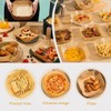 Youery Backpapier für Heißluftfritteuse 100 Stück,16CM Quadrat Backpapier Airfryer, Antihaft-Einweg-Luftfritteusen