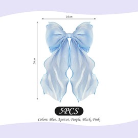 5 Pieces Bow Hair Clips Elee Hair Clips Hairstyle Decoration Hair Clips Dressing Accessories Women Hair Accessories