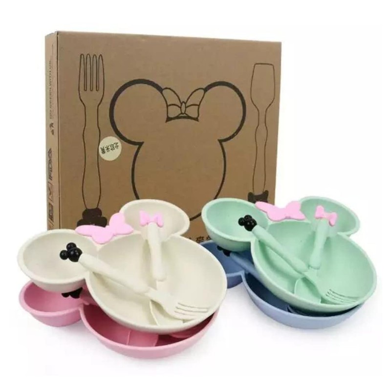 Minnie Kids Dinnerware Kids Dinnerware Set 3 Piece Plastic Spoon
