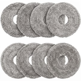 8 Pack Mop Pads for Roborock QV 35A, Saros 10R, Q Revo, Qrevo S, Qrevo Pro, Qrevo Master, Qrevo Plus, Qrevo Slim, Qrevo Edge Robot Vacuum, Replacement Mop Cloth Cleaning Pads Set