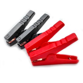 4 Pcs 100A Heavy Duty Crocodile Clips Set Pure Copper Crocodile Clamps Replacement Alligator Clips for Car Ships Trucks