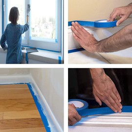 TopHomer Decorating Masking Tape 8/12/18MM Painters Tape Masking Tape for Painting Blue Decorators Tape Masking Painters Tape for Indoor and Outdoor 1Pcs