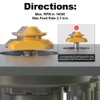 FIVEPEARS 45 Degree Lock Miter Router Bit, 1/2 Inch Shank,