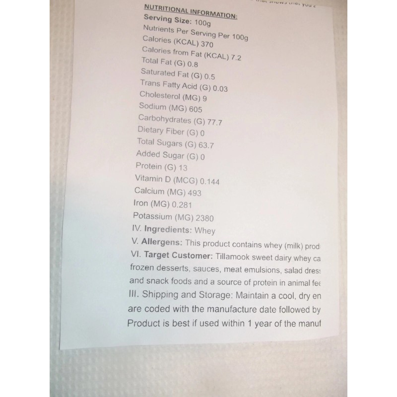 100% Pure 10 lbs. Raw Whey Grass Fed Happy Healthy