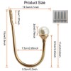Coolnice 4 Pack Curtain Holdbacks Wall Mounted Curtain Tiebacks Hooks
