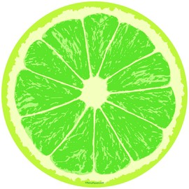 Lime Fruit Slice Citrus Kitchen Wall Decal 24 in