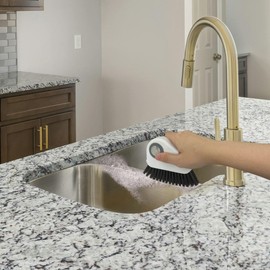 2pcs 2 in 1 Groove Crevice Cleaning Brush Window Track Cleaning Tools,Multifunction Grout Cleaner Tool Crevice Cleaning Brush with Hidden Scraper for Sliding Door Track,Window Sill,Window Seal