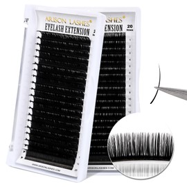 Arison Lashes Classic Lash Extensions Soft Lashes 20 Rows Mixed Tray D 11mm Curl 0.07 Thick Volume Pestañas Pelo a Pelo