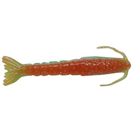 Berkley unisex-adult Gulp! Shrimp, 4in, 4" (4 Count) Nuclear Chicken