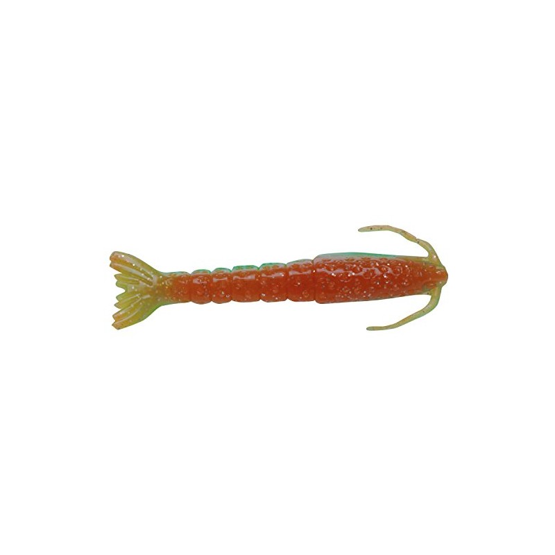 Berkley unisex-adult Gulp! Shrimp, 4in, 4" (4 Count) Nuclear Chicken