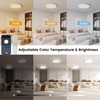 4Pack Flush Mount Ceiling Light with Nightlight 12in , 24W