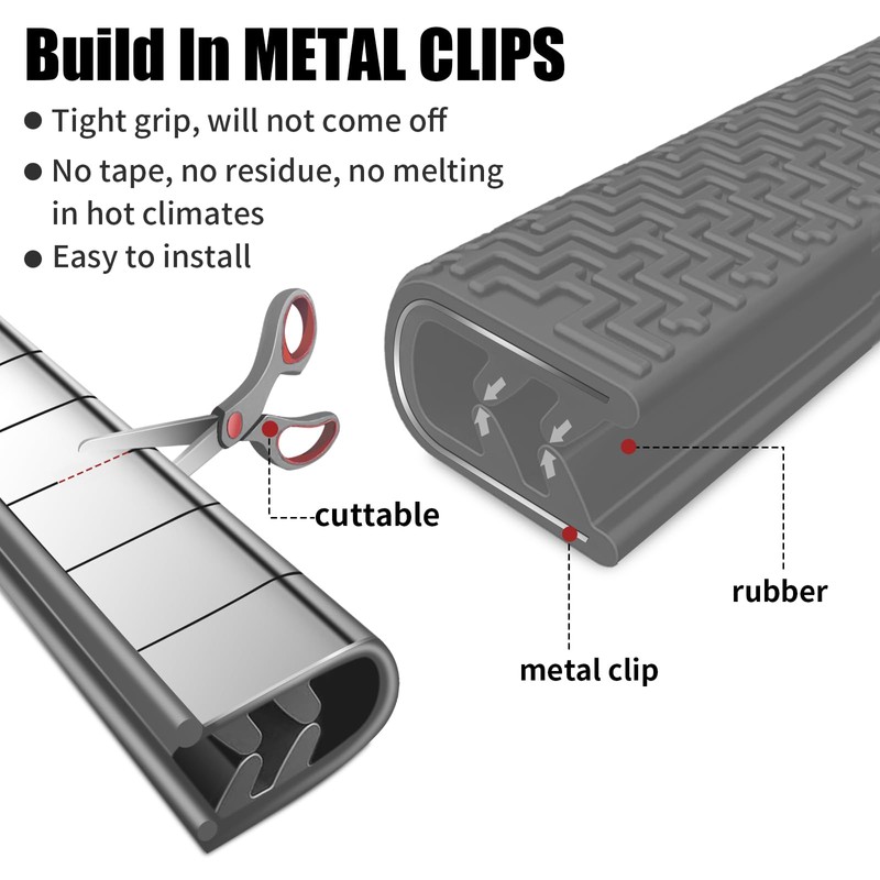 Car Door Protectors Edge Guards, Grey Car Door Edge Protector,