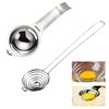 Amfrpar Pack of 2 Egg Separators, Egg Yolk Separator, Stainless