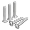 uxcell #10-32x1 Button Head Socket Cap Screws, 20pcs 304 Stainless