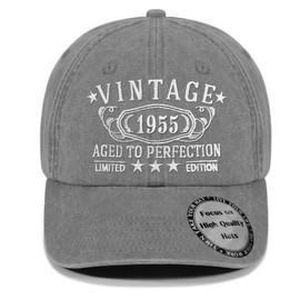 70th Birthday Gifts for Men Women,1955 for 70 Year Old Woman Man Vintage Hat,Parents Turing 70th