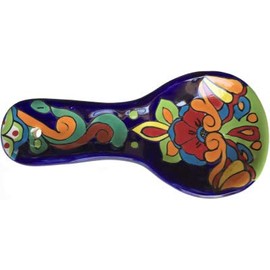 Rainbow Talavera Ceramic Spoon Rest