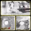 mayello Pair Clear Tail Lights Lamps For Chevy Silverado 1500