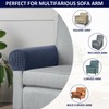 Kaket Sofa Arm Covers Grey, Anti-Slip Armchair Covers Slipcover Protector,