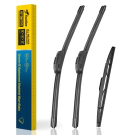Raidbee® 3 Wipers 26"/16"/13" Replacement For Honda CRV 2016 2015 2014 2013 2012 (Set of 3), 24 Inch+20 Inch Windshield Wiper Blades with 13 Inch Rear Wiper Blade-Original Factory Quality