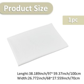 SUPERFINDINGS White Photography Background Fabric Non-Reflective Cotton Photo Canvas 3.2 x 2.2 ft Solid Photography Background for Jewellery Nail Goods Cosmetics Crafts Photo Shoot