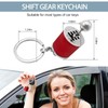 SHMZK Car Gearbox Keychain, Six Speed Manual Transmission Keychain, Creative