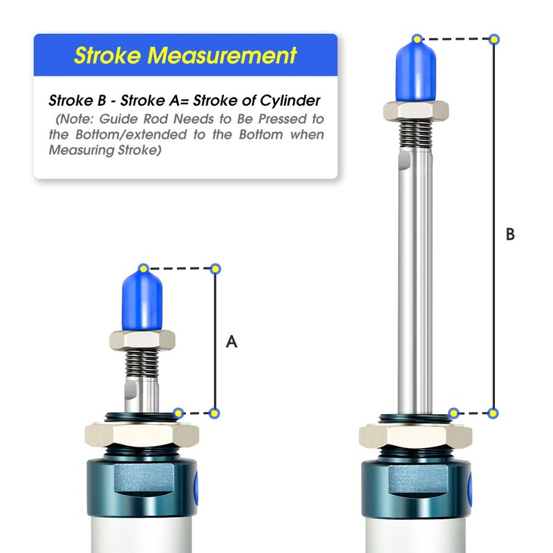 TAILONZ PNEUMATIC 16mm Bore 100mm Stroke Air Cylinder Double Action