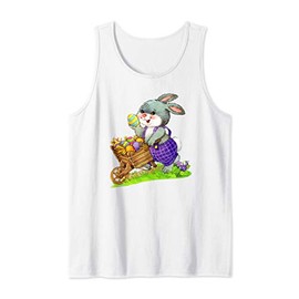 Easter Day Tee, Funny Bunny Rabbit Egg Ear, Cute Men Women Tank Top
