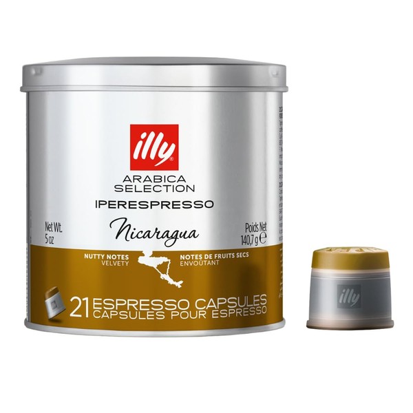 illy Coffee, Arabica Selection Nicaragua Espresso Capsules, Single Origin, For