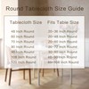sancua Round Tablecloth - 70 Inch - Water Resistant Spill