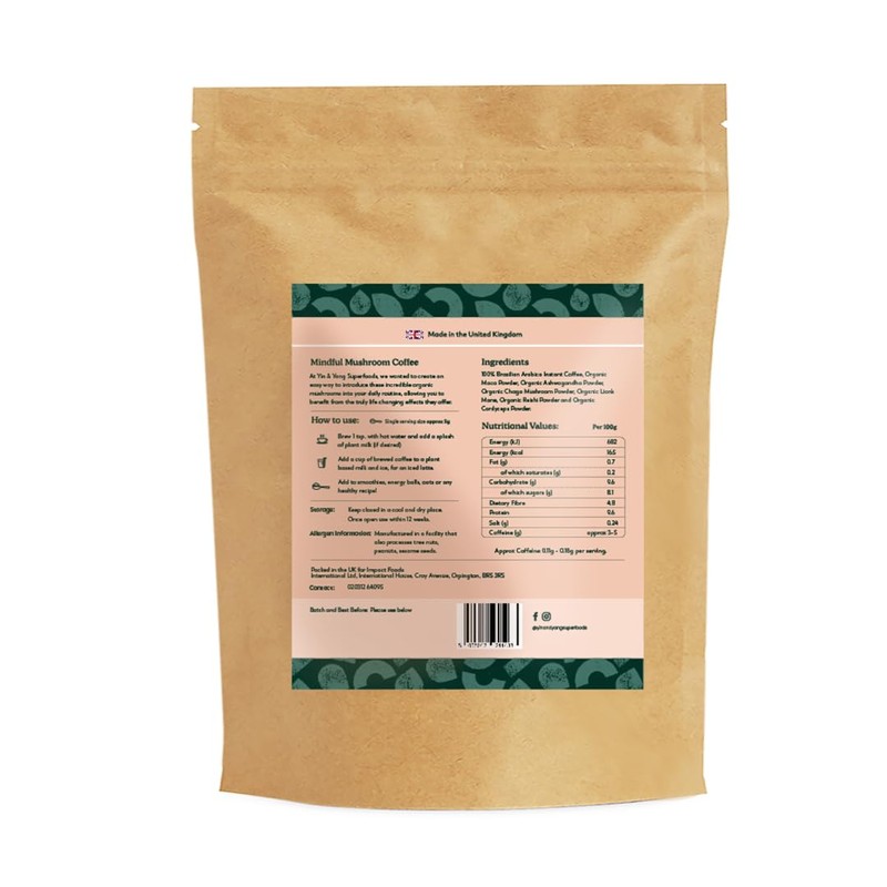 Yin & Yang Mindful Mushroom Coffee 500G