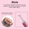 4pcs Heart Magnet for Cat Eye Nails, 2 Size Professional