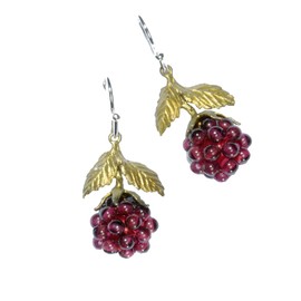 Michael Michaud Raspberry Earrings 4088BZGN