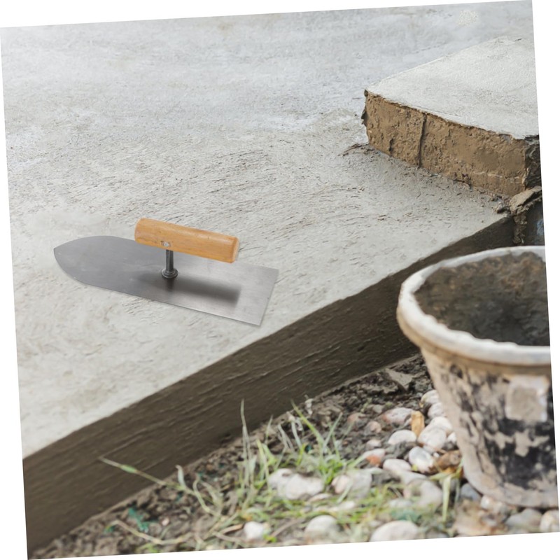Tofficu Drywall Finishing Trowel with Handle Plastering Tool for Masonry