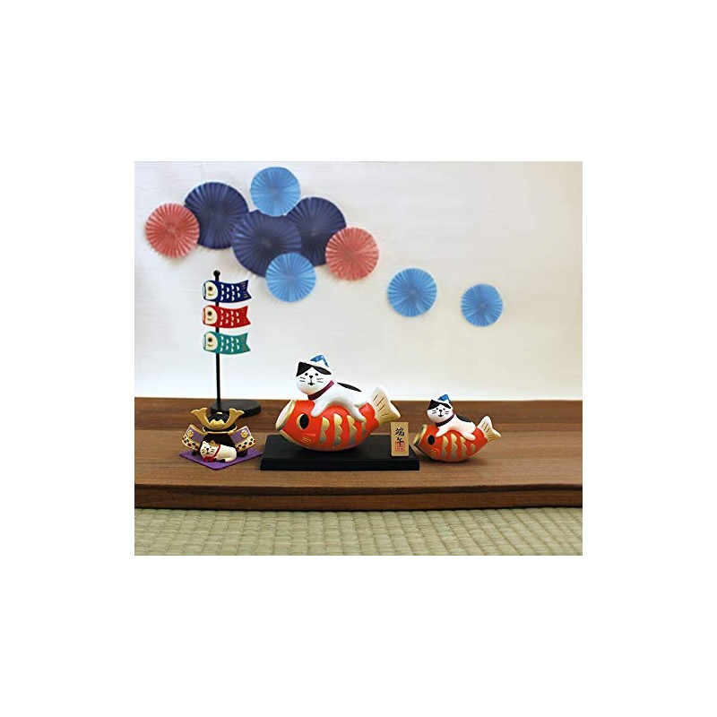 Decole Concombre ZTS-17101 Carp Streamer Cat Figurine, Festival Decoration, 5.2