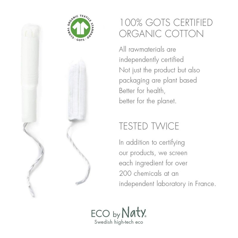 Eco von Naty Tampons - Normal, 18 Tampons.