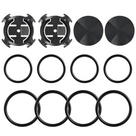 Anrbb Pack of 2 Bicycle Mount for GPS Bicycle Computer, Handlebar Mount and Stem Mount, Compatible with Models 130 to 1000, Bicycle Computer Holder, Bicycle Computer Mount
