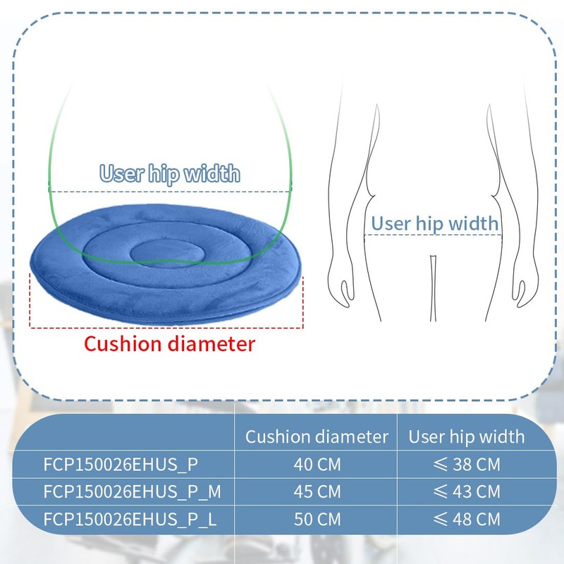 Ehucon Swivel Seat Cushion with 360 Rotating, Active Seat Cushion