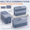 GadgBlizza Bento Box Adult Lunch Box, Stackable 3 Layers Lunch