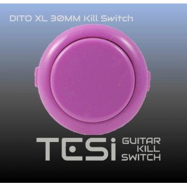 Tesi DITO XL Snap In 30MM Arcade Button Guitar Kill Switch - Pink