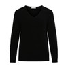 VILA CLOTHES Women's's Viril L/s V-Neck Knit Top-noos Jumper Black