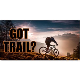 Got Trail Mountain Biking Photo License Plate