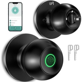 Lock & Lock Smart Door Knob Fingerprint Door Lock Biometric Door Lock with Key & App Control