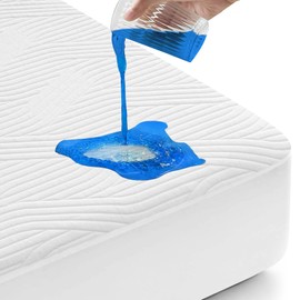 Upvilla Twin XL Mattress Protector Waterproof - Machine Washable, Noiseless Bed Mattress Pad Cover with Deep Pocket for 8 to 21 Inch Mattresses