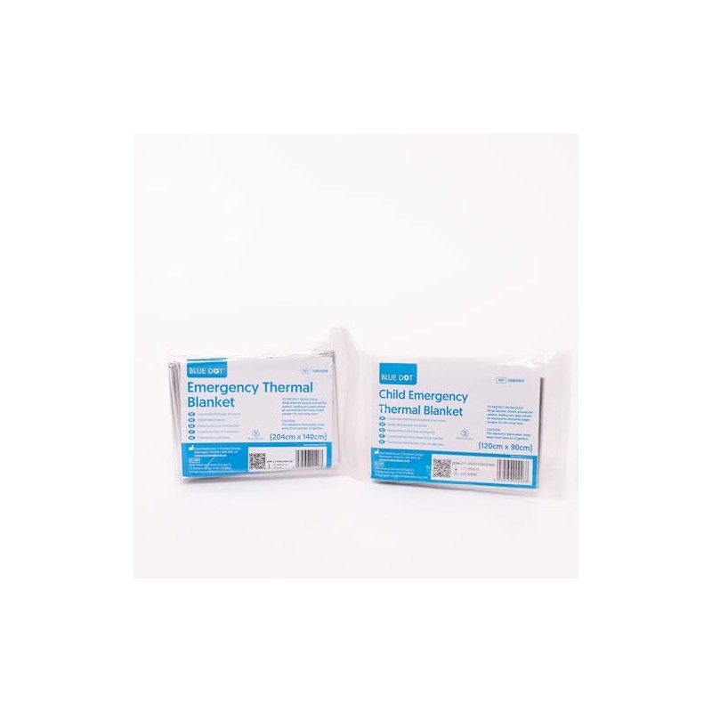 Generic Blue Dots Emergency Foil Blanket – hypothermia Prevention –
