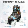 Womens Roller Skates Classic High-top Roller Skates Four-Wheel Roller Skates