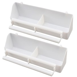 Pack of 2 Plastic Bird Bowl Bird Feeder Bird Feeder Water Cage Bowl Feeder Bird Hanging Bowl Feeder Bowl Bird Cage Accessories Bird Feeder for Parrots Birds