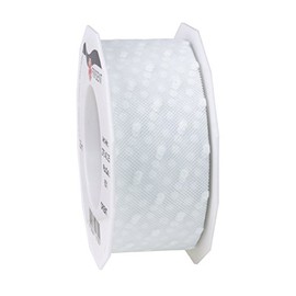 Präsent - Orient Organza Ribbon White 25-m-Roll 40 mm width